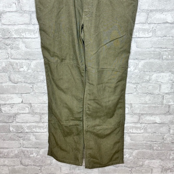 Woven Olive Green Women's Overalls Jumpsuit - Picture 6 of 15